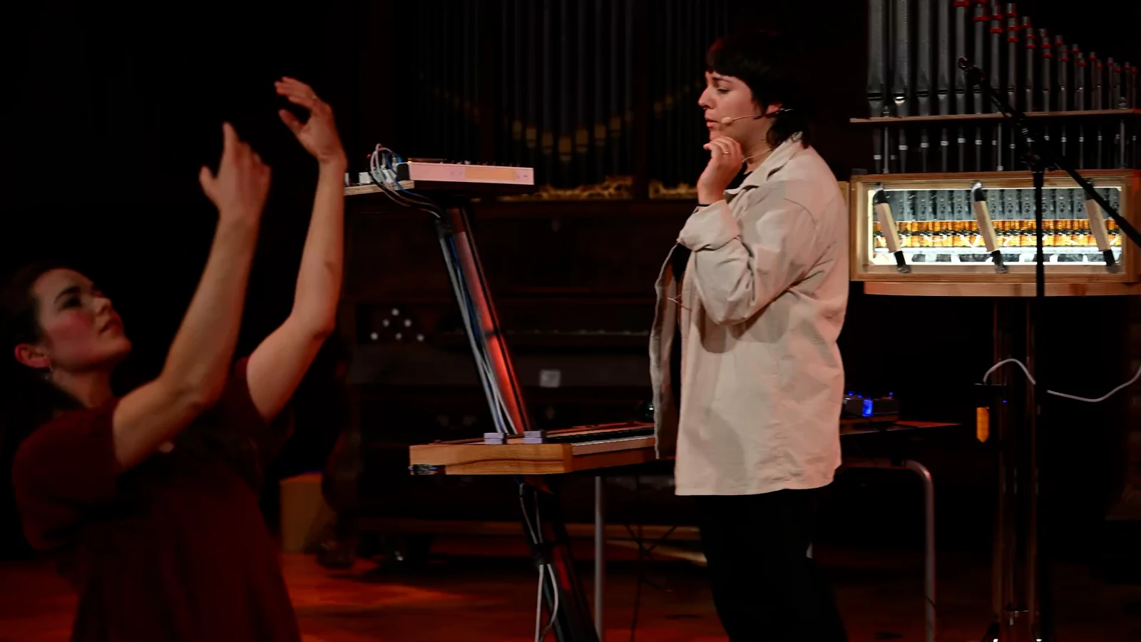 Esther-Ruth Teel performing “Mycelium”.